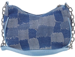 Bolso De Hombro Para Mujer Ciieeo, Elegante Color Azul Vaquero, Con Bolsillo Exterior Con Cremallera.