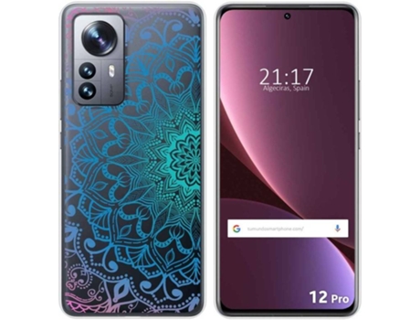 Carcasa para Xiaomi 12 Pro 5G TUMUNDOSMARTPHONE Dibujos Transparente Mandala Multicolor