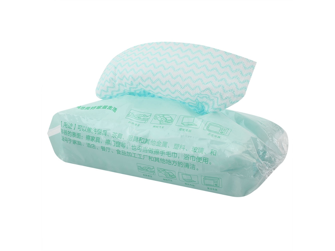 Paños de limpieza desechables antiadherentes y sin aceite Baok-80 para cocina y manos (verdes)