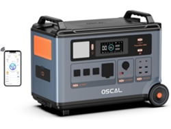 Generador solar Oscal Powermax 6000, estación de energía con batería LFP de 3600 kWh, ampliable hasta 57,6 kWh, para emergencias residenciales.