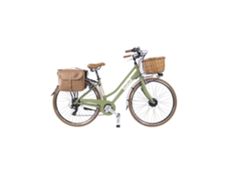 Bicicleta Eléctrica de Ciudad Vintage CANELLINI Dolce Vita Aluminio Mujer Verde Oliva 46 DOLCE VITA BY CANELLINI