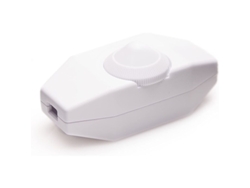 Regulador De Intensidad De Luz, Interruptor Giratorio 220-230v Blanco, Botón Para Led Regulable.