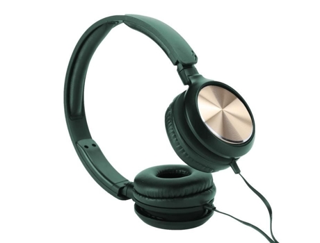 HURRISE Auriculares con cable Auriculares para niños Auriculares supraaurales portátiles Reproductor de vídeo y música manos libres Verde