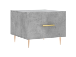 Maison Exclusive - Mesa De Centro Madera De Ingeniería Gris Hormigón 50x50x40 Cm