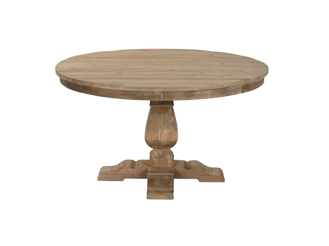 Mesa Redonda Comedor Madera Reciclada 140x140x76cm