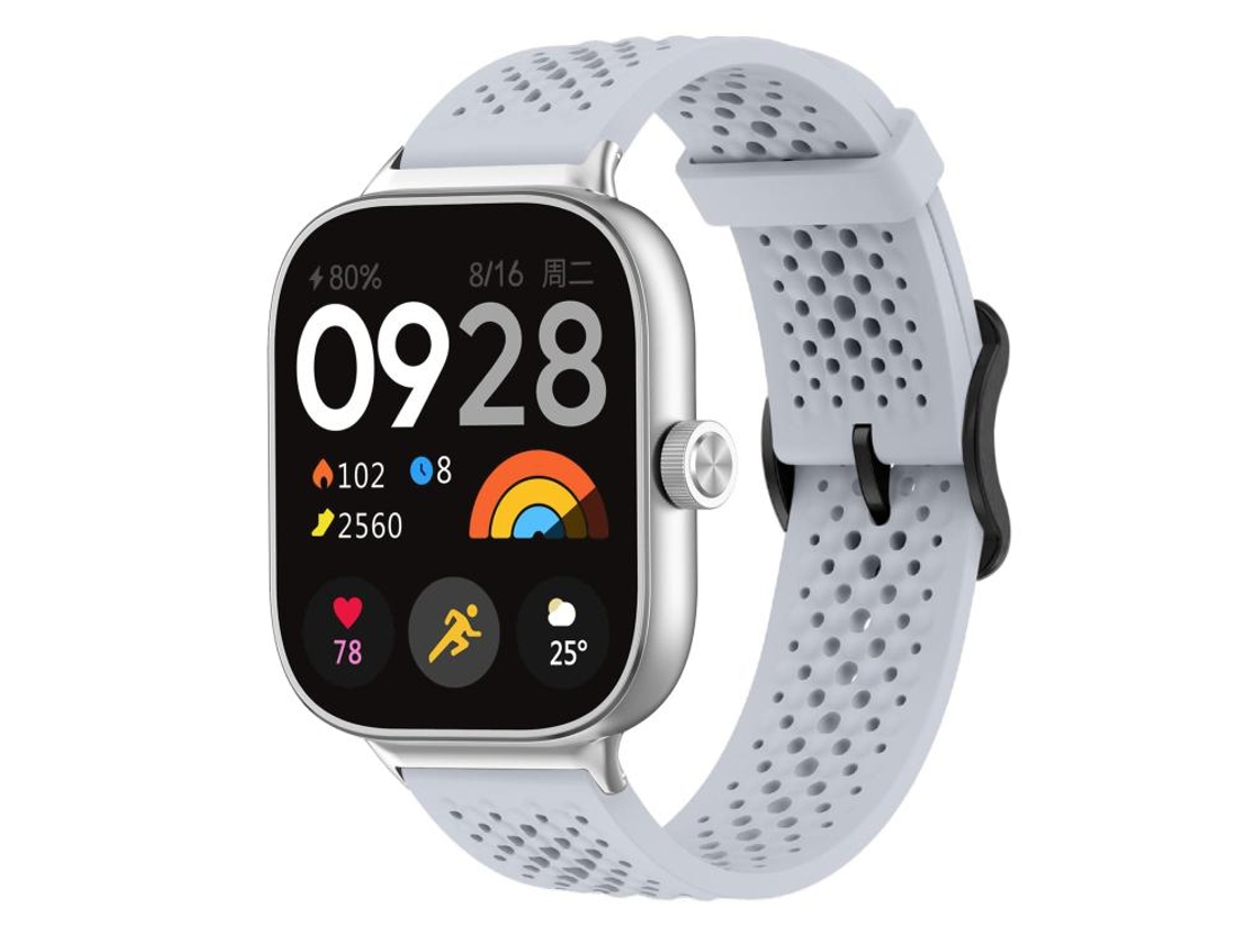 Correa para Xiaomi Band 9 Pro / Redmi Watch 6 / 5 - Silicona transpirable - Hebilla de acero negra