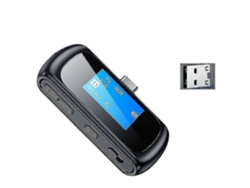 Adaptador Pxcl Rosewell Bluetooth 5.1 con pantalla, transmisor y receptor de audio