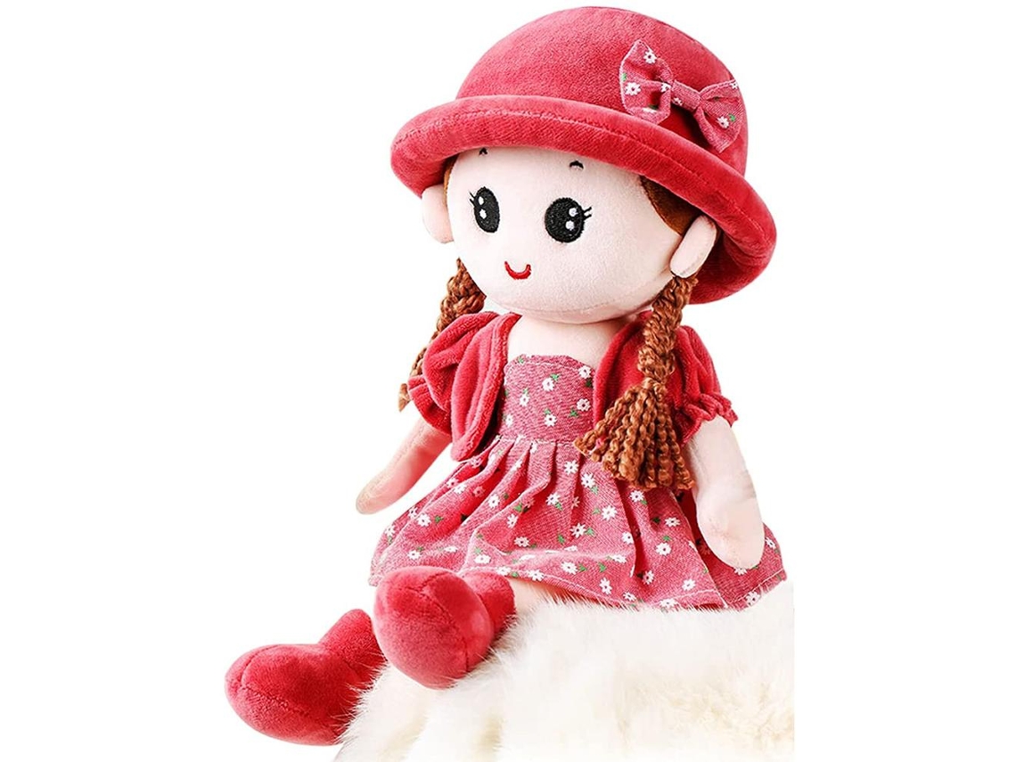 Muñeca De Trapo Para Niña Bebé Peluche Suave Muñeca Princesa Juguete Decoración De Habitación Infantil