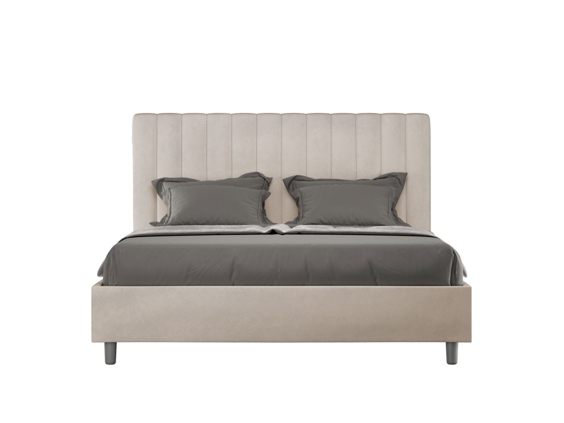 Cama Agueda Arena ITYHOME Microfibra Beige (160x190)