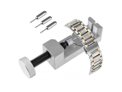 Herramienta Para Ajustar Correa De Reloj Universal De Acero Con 3 Clavijas Reemplazables Plata
