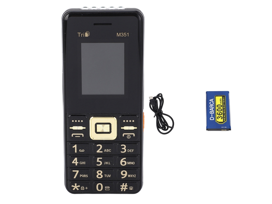 Teléfono Móvil M351 2g Desbloqueado, Pantalla De 1,8 Pulgadas, Batería De 3600 Mah, Botones Grandes Para Personas Mayores.