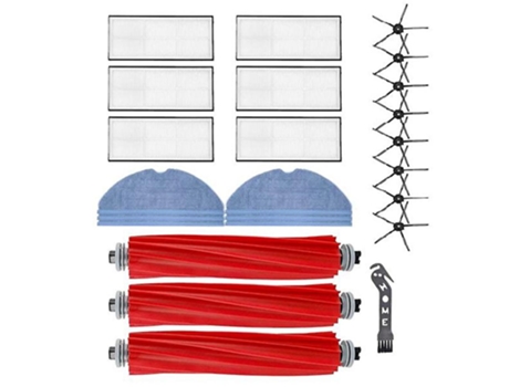 24 pçs escova principal escova lateral filtro hepa pano esfregão para xiaomi
