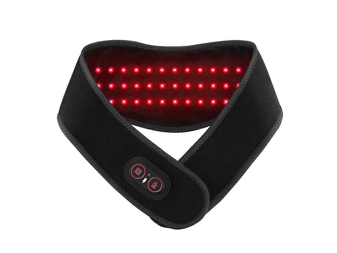 Cinturón inalámbrico de terapia de luz roja para el cuello, 3000 mAh, portátil, para padres y personas mayores. GOKOCO