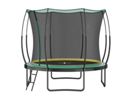 Cama Elástica De Seguridad Sin Muelles, 305 Cm, Con Red De Jardín.