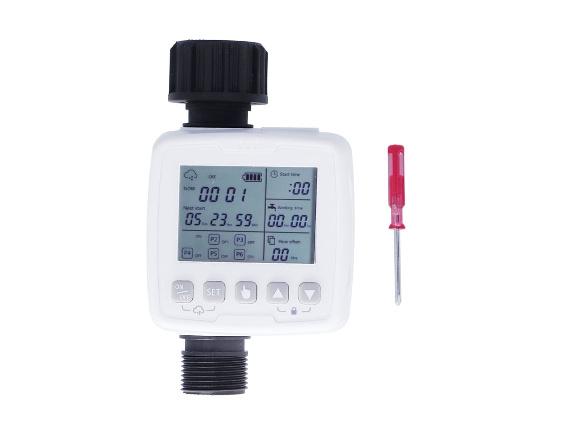 Temporizador De Riego Inteligente Con Sensor De Lluvia, Resistente Al Agua, Para Jardines Exteriores.