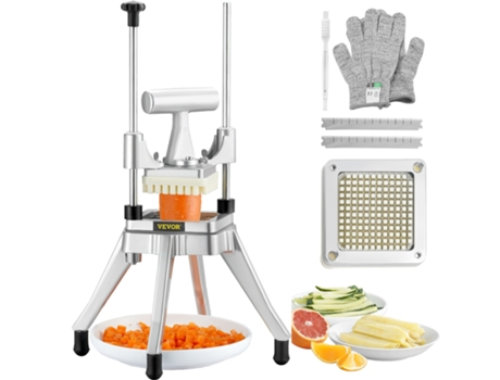 Cortador comercial de verduras 1/4, cortador de frutas fritas VEVOR