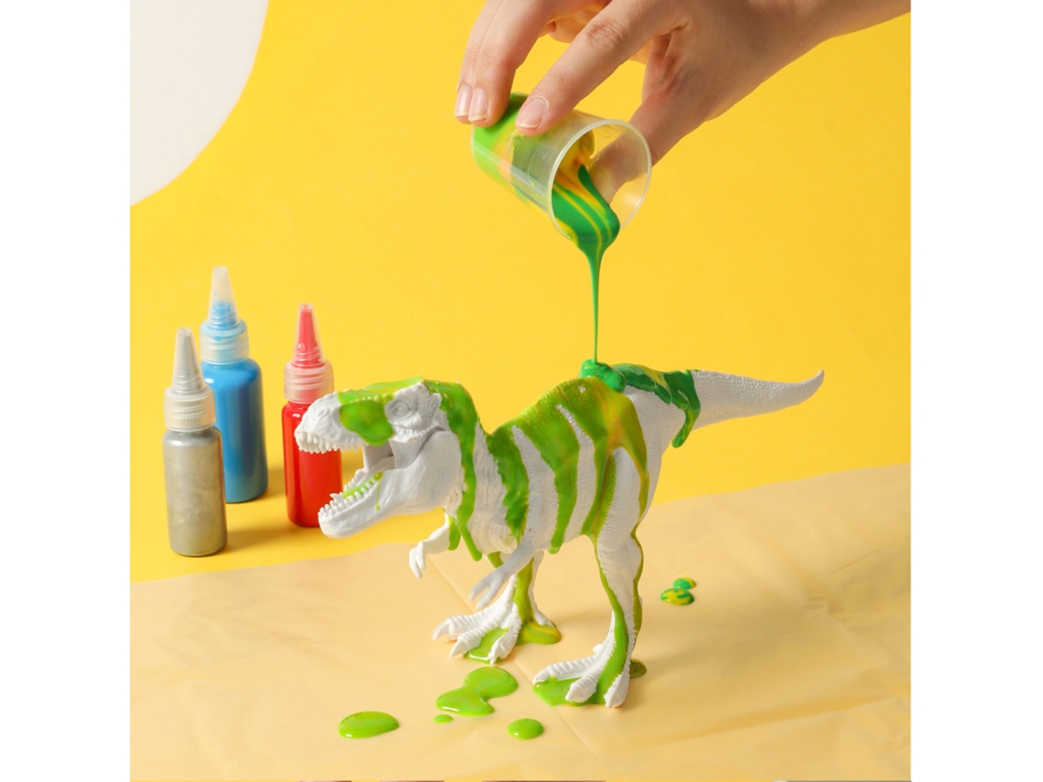 Kit De Dinossauros Em Branco Para Pintura Manual Criativa Diy 1§2