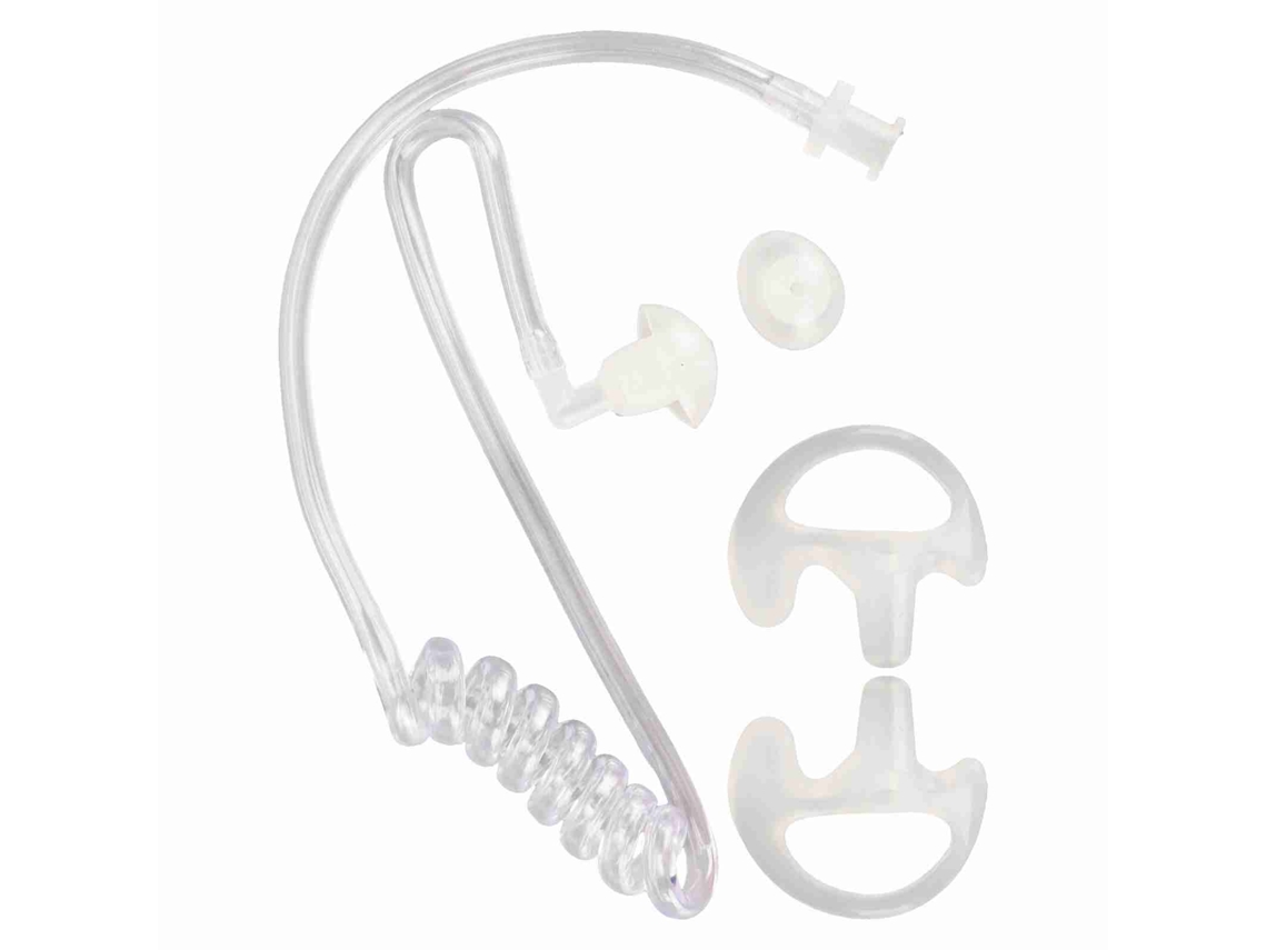 Auriculares de tubo acústico (ergonómicos y transparentes)