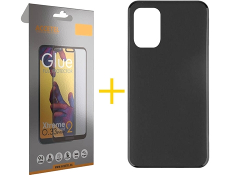 Kit Funda + Protector de Pantalla Xiaomi Redmi Note 10S ACCETEL Full (Negro)