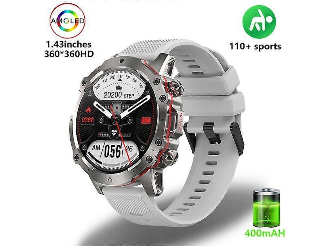 Reloj inteligente deportivo para adultos IP68, resistente al agua, militar, duradero, de alta definición, con llamadas de voz y Bluetooth para bicicleta eléctrica.