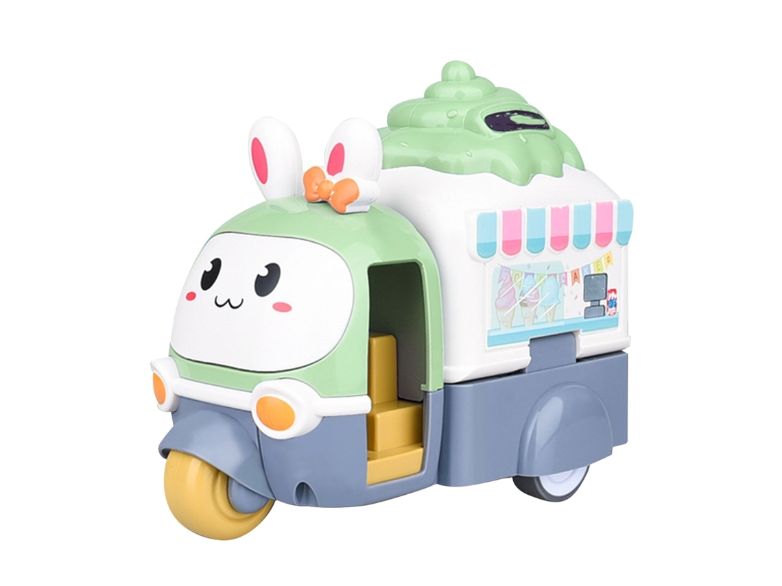 Carrito De Helados De Juguete Con Inercia De Dibujos Animados Para Niños - Verde