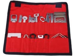 Juego de 38 herramientas de acero al carbono para desmontar radios de automóviles. SFUSHOS