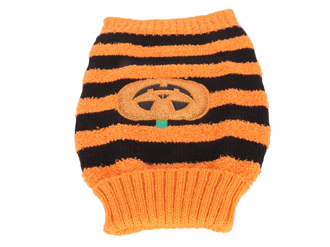 2026altiro-suéter para perro Halloween Otoño Invierno Estilo lindo Suave Elástico Rayas Calabaza para fiesta Uso diario Talla S