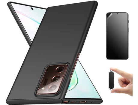 Kit Carcasa, Protector Y Soporte Samsung Note 20 Ultra Ultimatte Turtleshell Negro