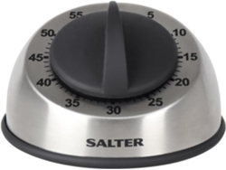 Temporizador mecánico de acero inoxidable, alarma potente, mecanismo de reloj confiable y potente para aumentar la productividad en cocinas, salas de estar y oficinas.