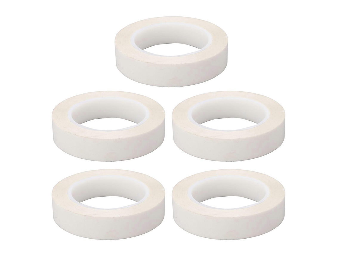 5 rollos de cinta aislante de PET blanca resistente al calor de 0,05 mm para aplicaciones eléctricas. Rosewell