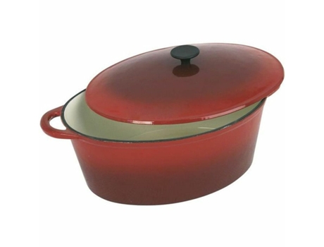 Cazuela Crealys Rojo 9 L Acero Esmaltado