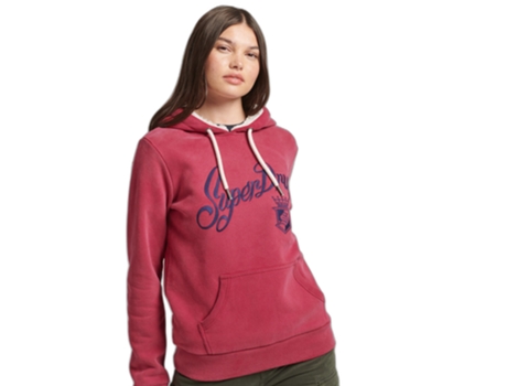 Sudadera para Mujer SUPERDRY (XS - Rojo)