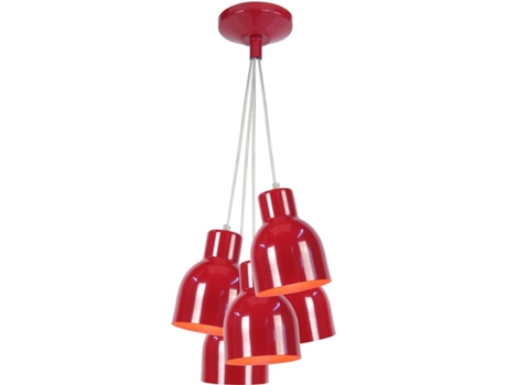Lámpara de Techo TOSEL Carlson (Rojo - E27 - Máx. 40W - Metal)