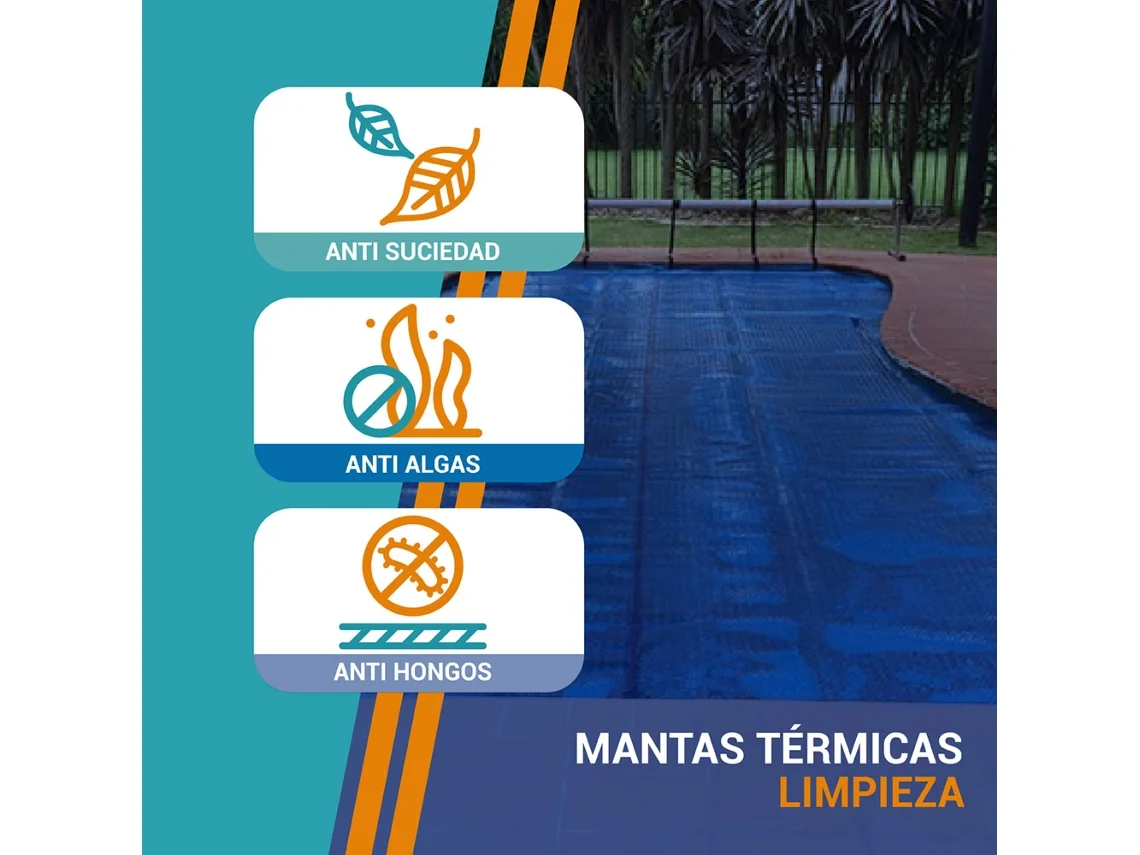 Manta térmica piscina AcuaBubble FORTE 800 micras 5.00 x 6.00 m PISCIHOGAR
