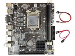 Placa Base H61 Para Ordenador Con Zócalo Lga1155, 2 Ranuras De Memoria Ddr3 E Interfaz Usb 6x.