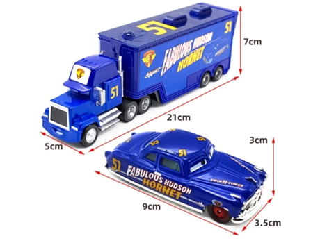 Set takara tomy pixar car 3 jackson mack uncle truck 1:55 diecast metal car model toy boy christmas gift