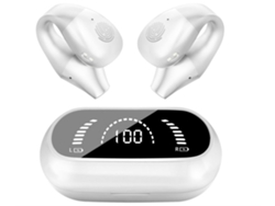 YEMAESRE Auriculares intrauditivos estéreo de alta fidelidad con conducción Bluetooth, resistentes al agua, color blanco