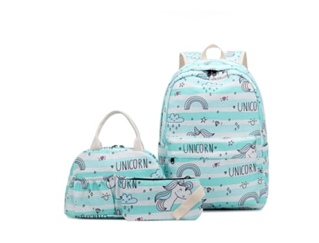 Mochila KOHREE de estudiante de Mochila KOHREE de viaje impermeable de tres piezas