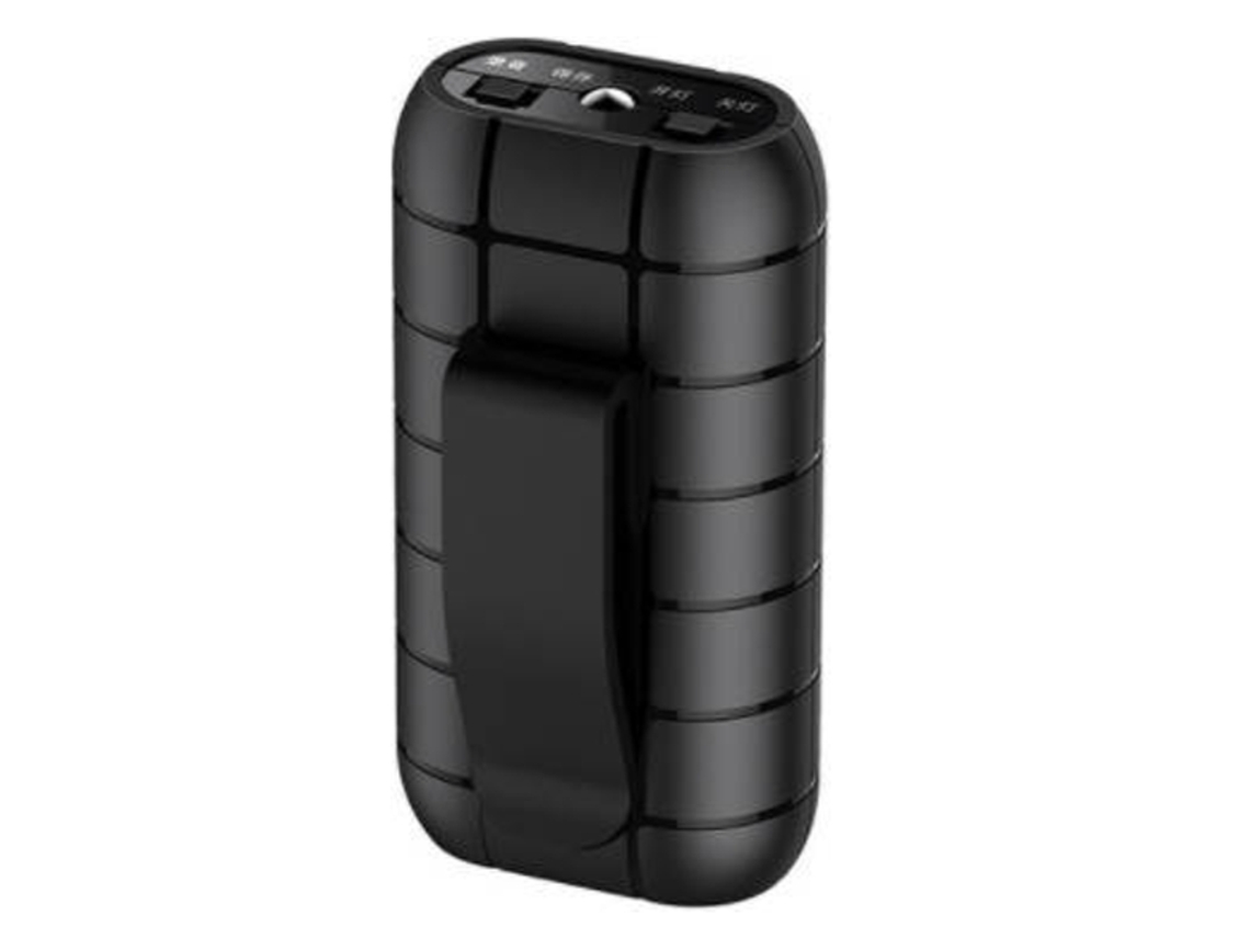 Mini grabadora de voz magnética de 64 GB, grabadora de audio digital de larga duración, dispositivo de grabación compacto Yizhood (negro)