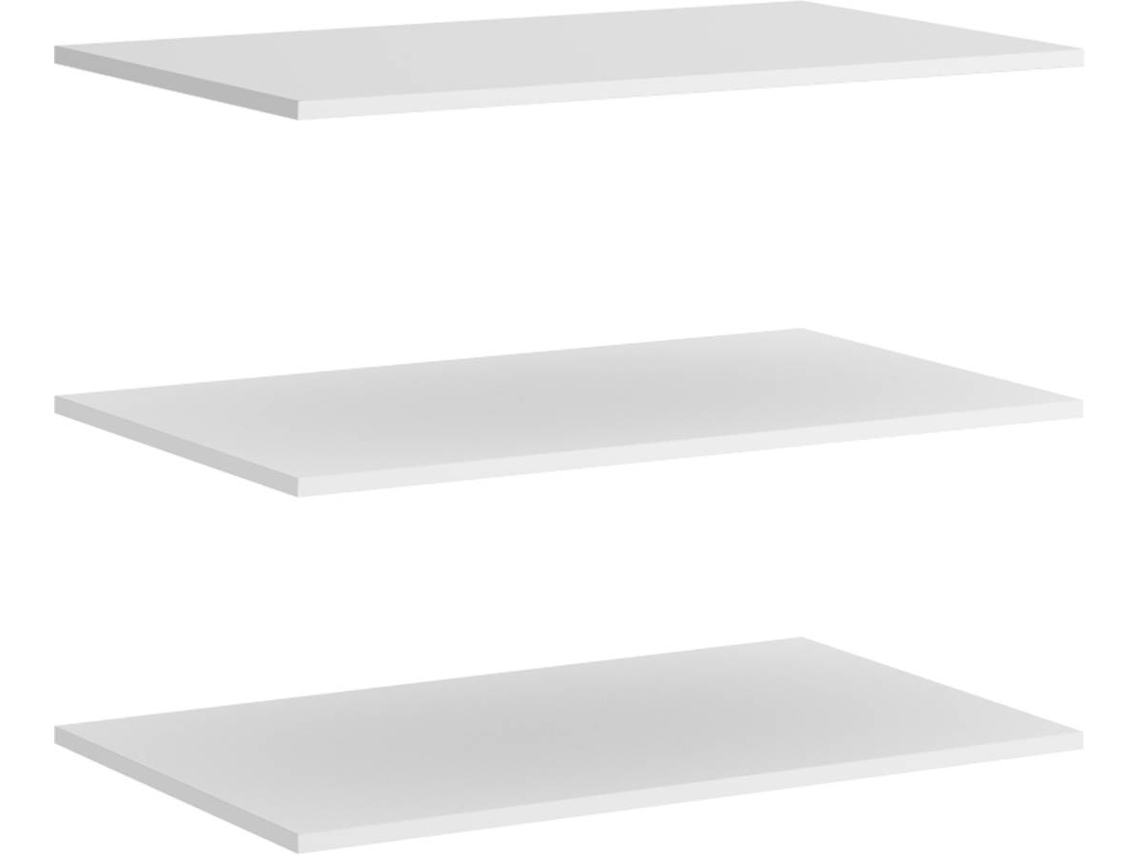Pack de 3 Estantes Para Armarios de 150 Cm DKIT Slide (Blanco - 1,6x72,4x51 cm)