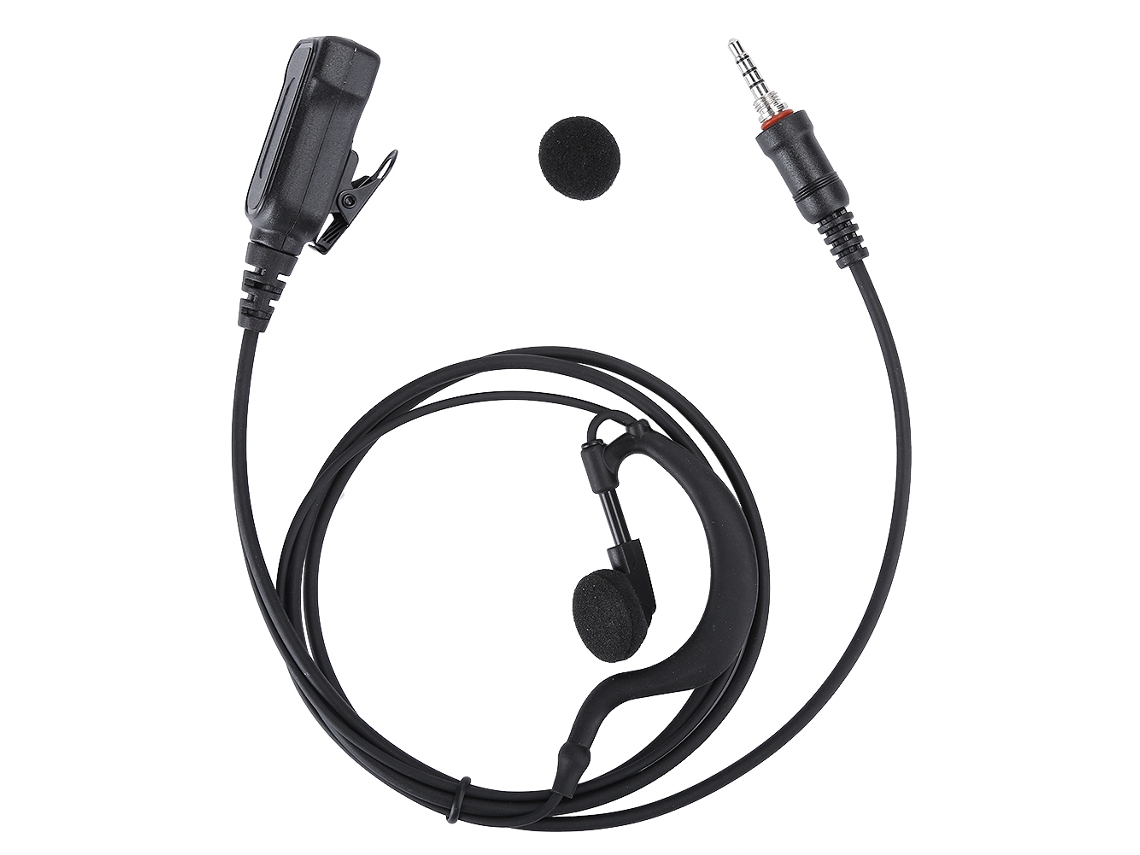 Auriculares Con Gancho Para La Oreja Para Radios Walkie-talkie Icom Ic-m33 M25 M34