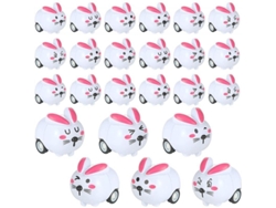 24 Coches De Juguete De Pascua, Huevos De Pascua Con Conejitos Para Arrastrar Para Niños Pequeños Wdc