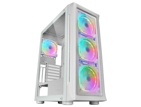Caja PC MARS GAMING Gaming Tower Xxl E-Atx Mars Gaming Mc-Neo Blanco Vidrio Templado 5X Ventiladores 12cm Sistema Cpu Congelador
