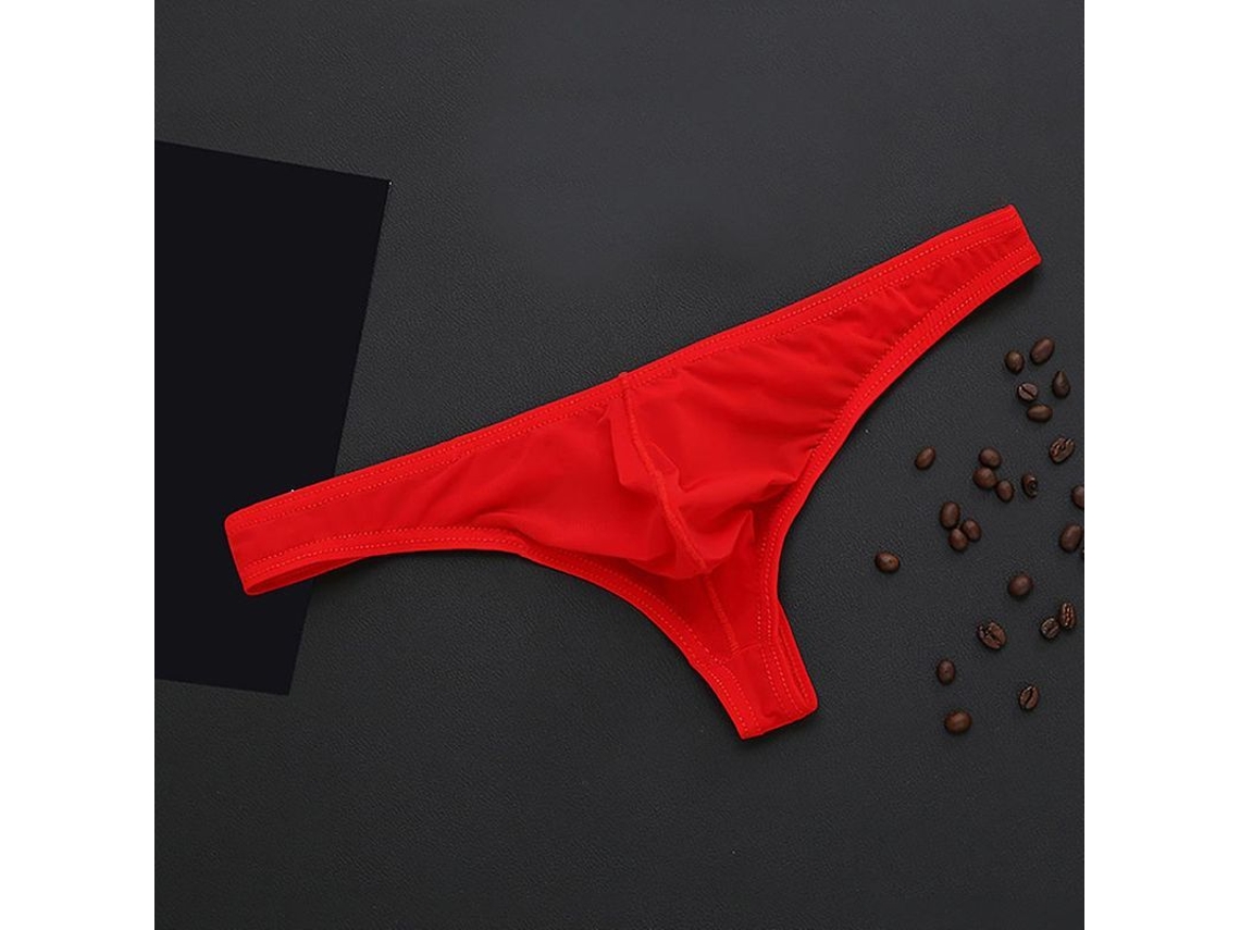 2026-ropa Interior Hombre Thong De Seda De Hielo Sexy Corto Cómodo Transpirable Antibacteriano