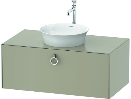 DURAVIT Tulip blanco, mueble de baño colgado en la pared, ancho 1000 x profundidad 550mm, con 1x extraíble, con tirador, WT49810