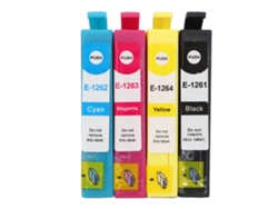 Paquete Combinado De 4 Cartuchos De Tinta Pp T1261-t1264 Para Impresora Stylus Workforce Wf