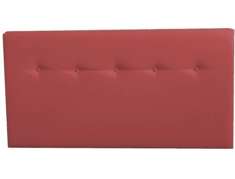 Cabecero DECORQUALITY Alaska (Rojo - Polipiel - 105 x 70 cm)