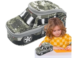 Estuche para lápices con forma de coche - Camuflaje, gran capacidad | Versátil y elegante, gris, ver A