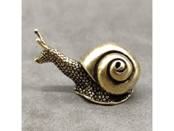 Estatua Miniatura De Caracol De Cobre Puro Linjou, Decorativa De Latón Antiguo Para Mesa (l)