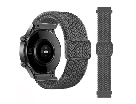 Correa de reloj inteligente para Garmin Fenix 7X Correa de reloj de elasticidad trenzada de nailon ajustable (gris)
